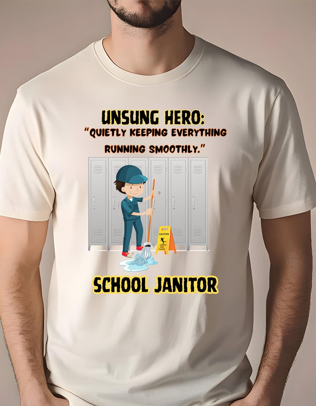 School Janitor Tee: Unsung Hero Shirt, Back to School Gift, Teacher ...