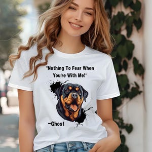 Personalized Rottweiler Shirt, Dog Lovers Tee, Rottweiler Dad, Pet Owner Gift, Rottweiler Fanatic Apparel, Funny Dog Quote T-Shirt