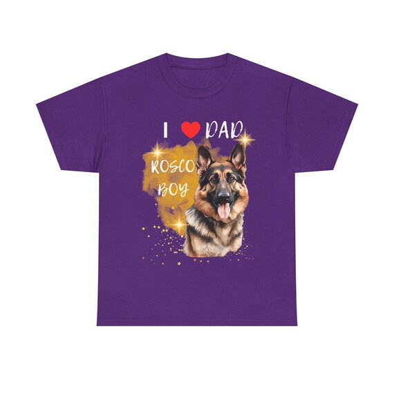 Personalized German Shepherd Dad Shirt, German Shepherd Mom