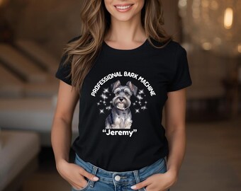 Maglietta personalizzata per Schnauzer nano, mamma di Schnauzer, regalo di compleanno, amante dello Schnauzer, appassionato dello Schnauzer, regalo per Schnauzer