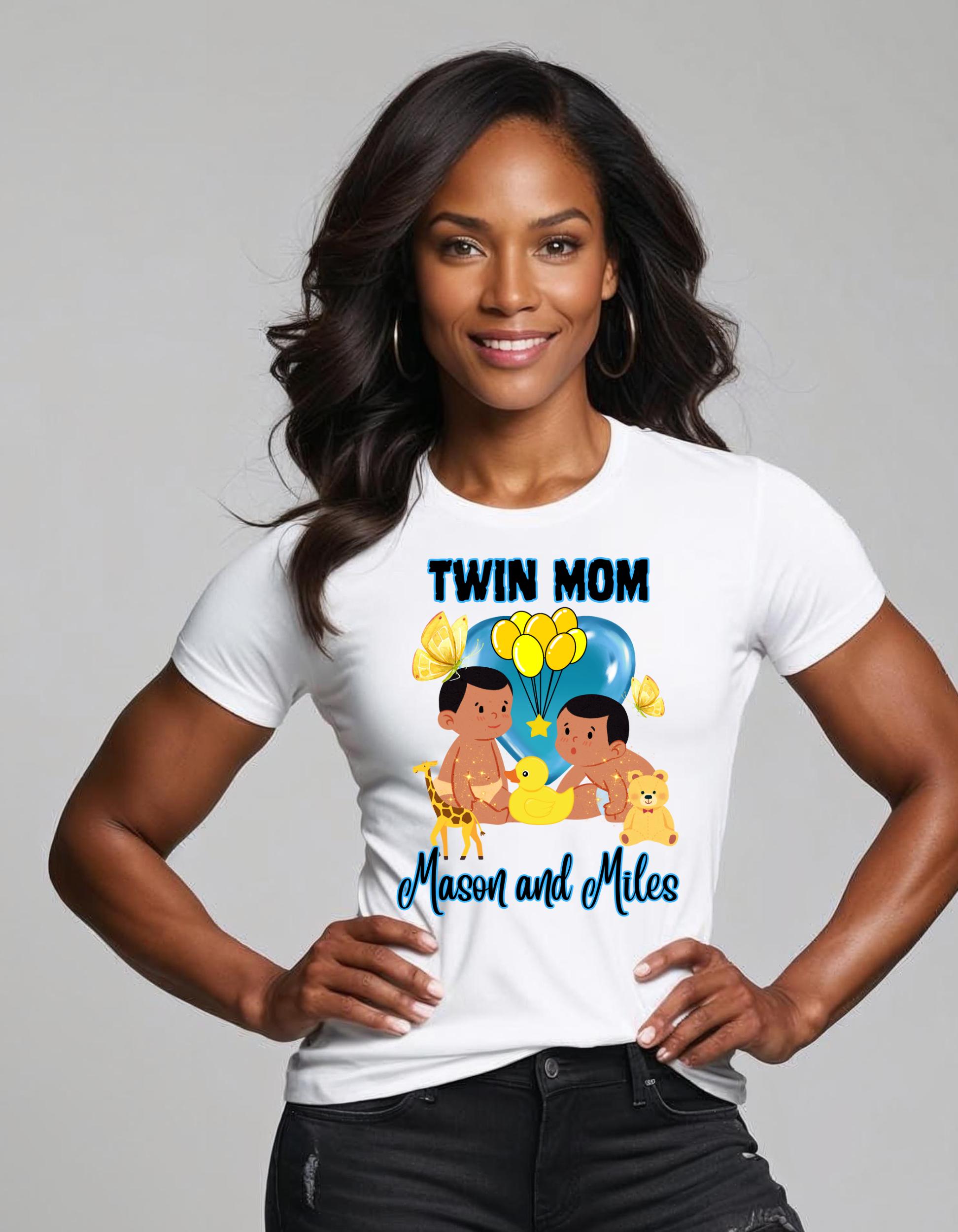 23 Best Gifts for Twin Moms: A Complete Guide 4 Personalized Twin Mom Tee for Celebrating Twins, Birthday Shirt, Mom…