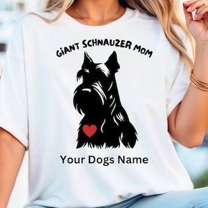 T-shirt reuzenschnauzer, premium T-shirt, Fear The Bear, Best In Show, Mans Best Friend, uniseks jersey shirt met korte mouw, aangepast hondenshirt afbeelding 1