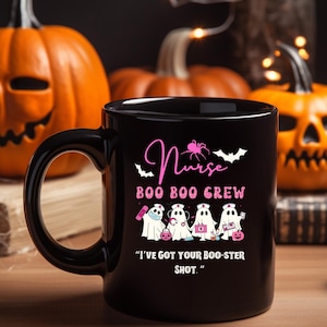Nurses Halloween Mug, Personalized Gift for Nurses, Nurse Appreciation, Birthday Present, Medical Professional