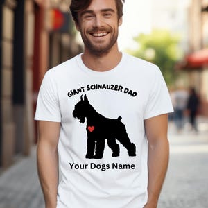 T-shirt reuzenschnauzer, premium T-shirt, Fear The Bear, Best In Show, Mans Best Friend, uniseks jersey shirt met korte mouw, aangepast hondenshirt afbeelding 2