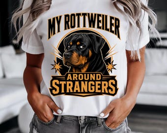 Divertente maglietta per papà e mamma Rottweiler / Maglietta per proprietari di Rottweiler