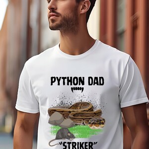 Python Dad Tee - Perfect Gift for Reptile Lovers, Snake Owner Shirt, Father's Day Gift, Casual Wear, Animal Enthusiast Apparel