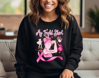 Breast Cancer Awareness Sweatshirt, Supportive Gift, Fight Shirt, Hope Shirt, Cancer Awareness, Gift For Her, Breast Cancer Walk