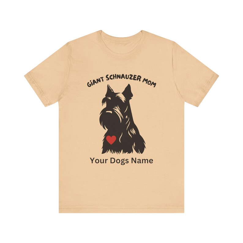 T-shirt reuzenschnauzer, premium T-shirt, Fear The Bear, Best In Show, Mans Best Friend, uniseks jersey shirt met korte mouw, aangepast hondenshirt afbeelding 3