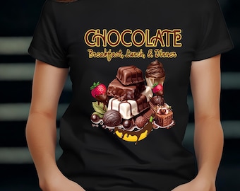 Schokoladen-Süßigkeiten T-Shirt, Schokoladen-Liebhaber-T-Shirt, Süßigkeiten-Liebhaber, Geschenk für sie, Geschenk für Freunde, Valentinstag T-Shirt, Schokoladen-Enthusiast