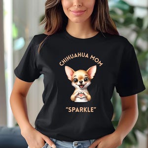Personalized Chihuahua Mom or Dad Tee, Chihuahua Lover Shirt, Dog Mom Gift, Funny Pet Tee, Fathers Day Gift For Dog Owners