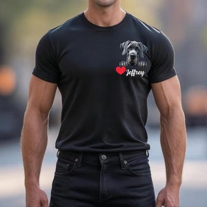 Personalized Great Dane Tee, Great Dane T-Shirt, Gift for Dog Owners, Cute Puppy Tee, Animal Lover Shirt, Great Dane Lover, Great Dane Mom