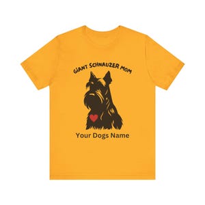 T-shirt reuzenschnauzer, premium T-shirt, Fear The Bear, Best In Show, Mans Best Friend, uniseks jersey shirt met korte mouw, aangepast hondenshirt afbeelding 7