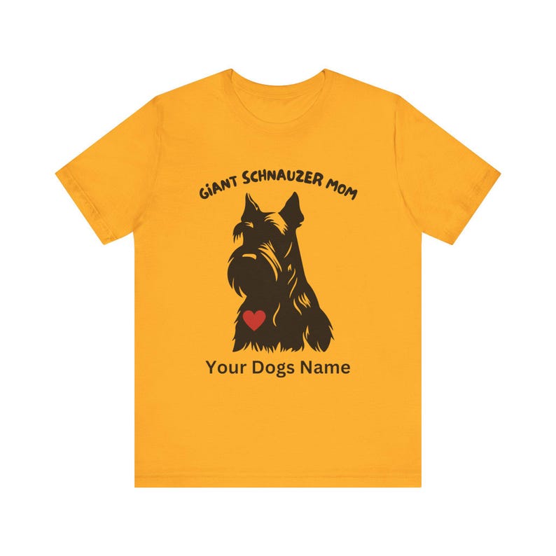 T-shirt reuzenschnauzer, premium T-shirt, Fear The Bear, Best In Show, Mans Best Friend, uniseks jersey shirt met korte mouw, aangepast hondenshirt afbeelding 7