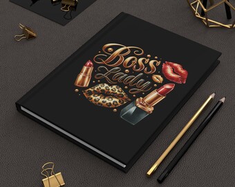 Boss Lady Journal, quaderno con copertina rigida opaca, regalo per lei, donna alfa, innovatrice, impavida, ambiziosa, regalo di compleanno