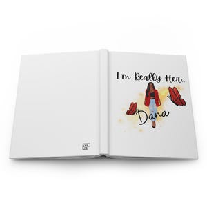 Personalized Glamour Girl Journal, I'm Really Her Hardcover Matte Notebook, Confidence, Girl Power, Black Girl Magic, Birthday Gift image 3
