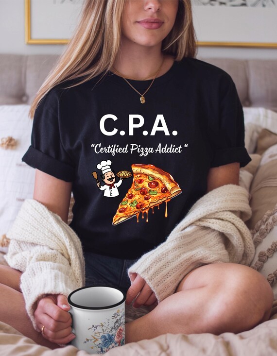 Pizza Lover Graphic Unisex Tee Funny Pizza Lover Shirt, Casual T