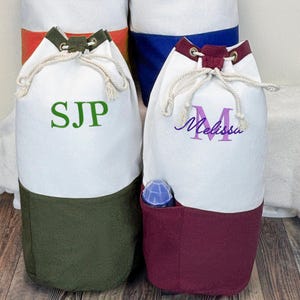Personalized Laundry Bag – Custom Monogram Hamper for College, University, or Dorm, Practical Graduation Gift for Students