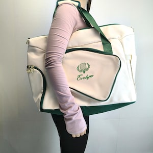 Personalized Pickleball Bag – Custom Embroidered Sports Tote with Racket Pocket, Unique Pickleball Gift for Players and Tournaments AD afbeelding 18