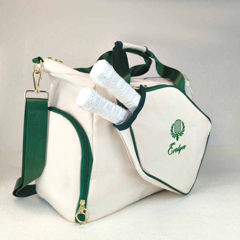 Personalized Pickleball Bag – Custom Embroidered Sports Tote with Racket Pocket, Unique Pickleball Gift for Players and Tournaments AD afbeelding 17