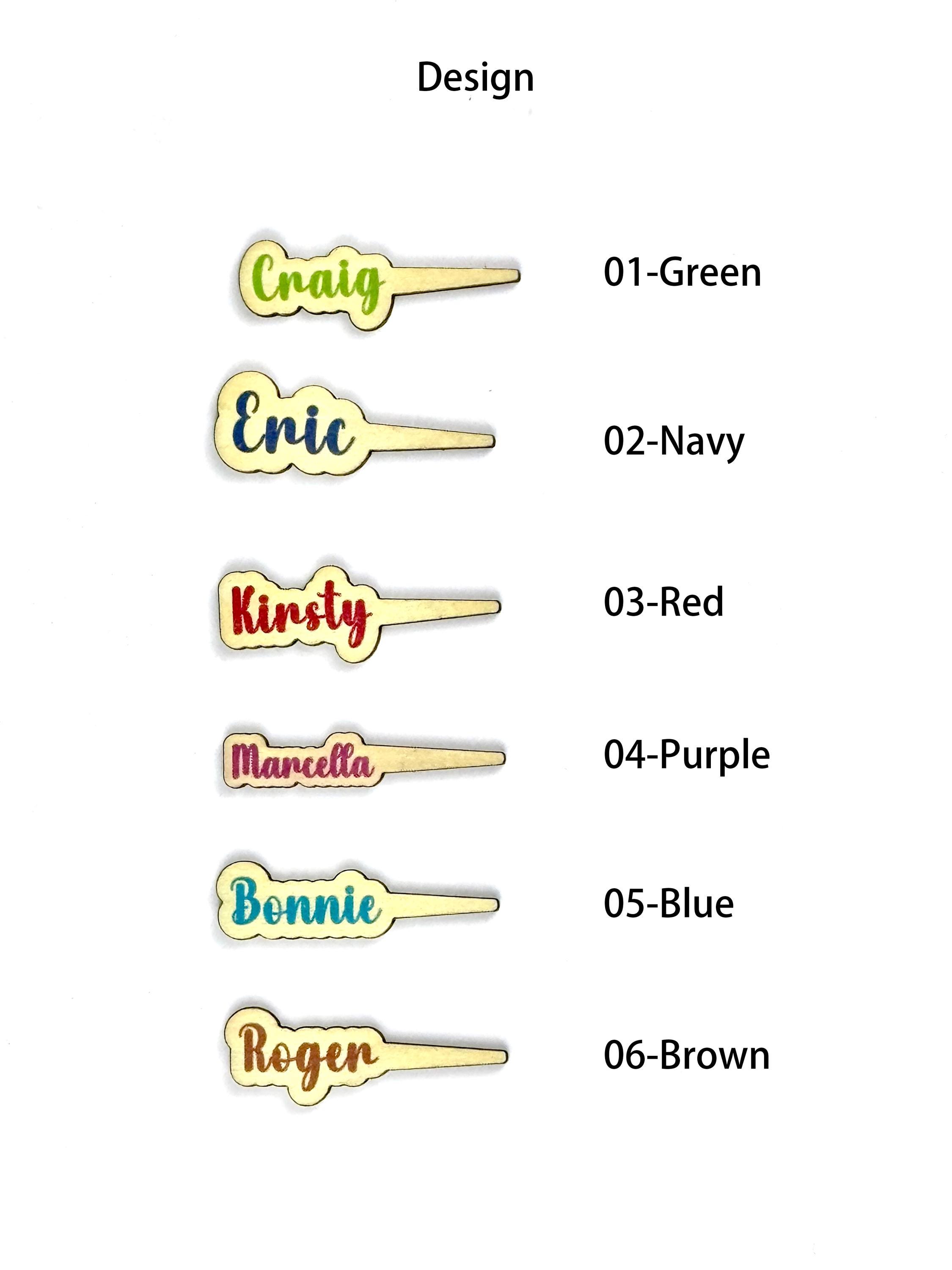 Custom Wood Cribbage Pegs, Name Cribbage Pegs, Set of 3 Personalized Wood Cribbage Pegs