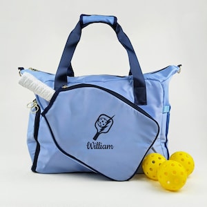 Personalized Pickleball Bag: Embroidered Sports Tote with Racket Pocket