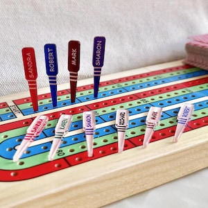Personalized Acrylic Cribbage Pegs - Set of 3 Name Pegs