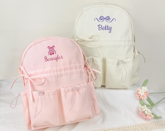 Mochila de ballet personalizada, mochila infantil con nombre bordado, regalo perfecto para la vuelta al cole, mochila escolar personalizada AF