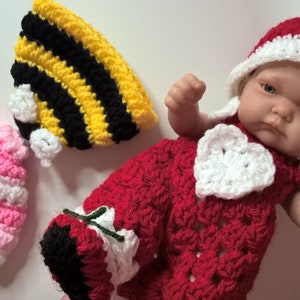crochet preemie baby hat pattern with increase sizes PDF file