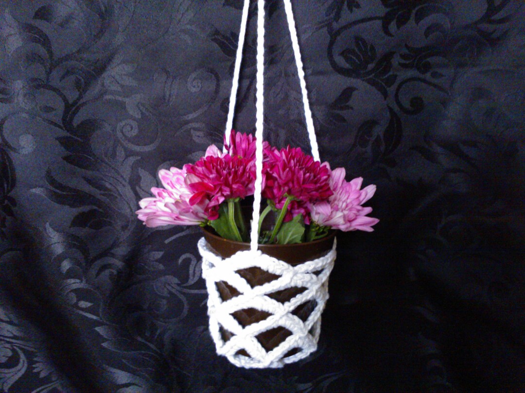 My Easy Crochet Hanging Basket PDF Pattern - Etsy