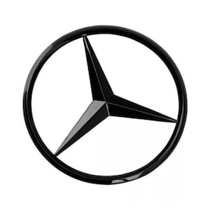 1 étoile emblème de coffre arrière noir brillant pour Mercedes Benz C205 Classe C (A2058100018)