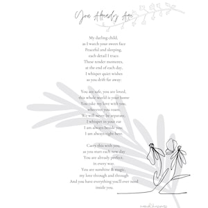 Printable Poem You Already Are Original Poem (Digital Download) / Poems on Motherhood / Gifts for Mom or Mom-to-be / Celebrating Motherhood