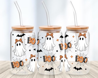 Sublimatieontwerp voor Halloween-glas: griezelig seizoen, png (digitale download)