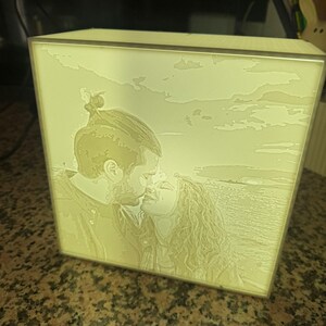 Personalisierte Lithophanie mit Foto