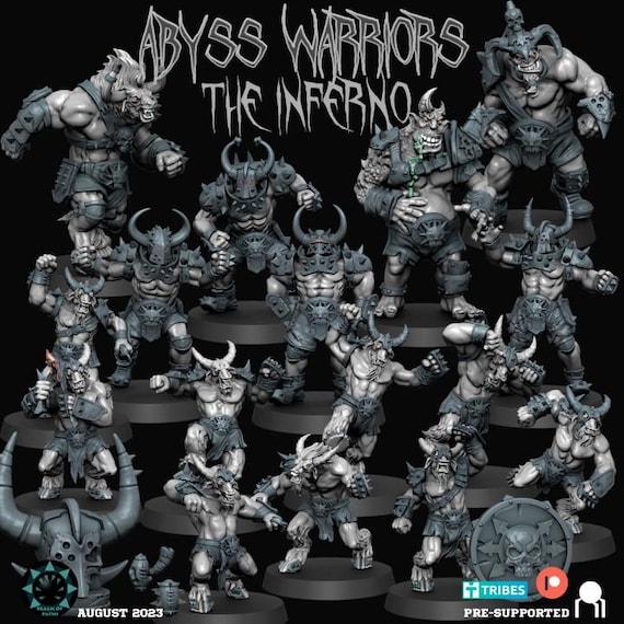 Abyss Warriors, Chaos Chosen, Fantasy Football - Etsy