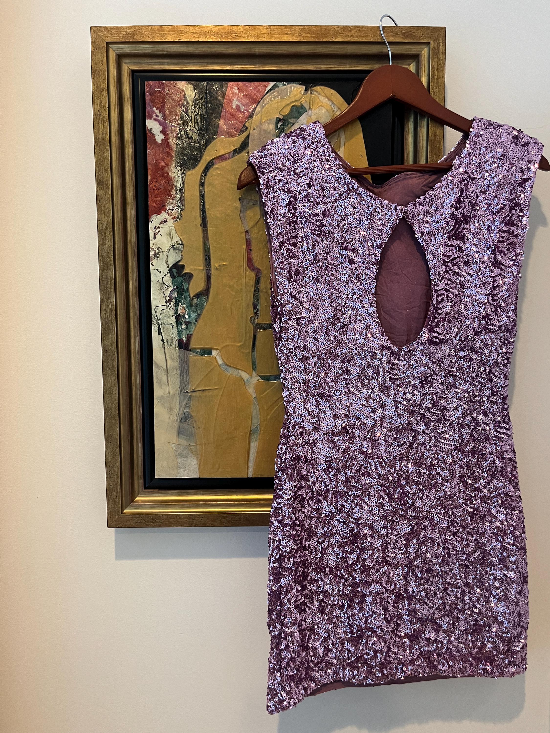 open lace back dress alice + olivia Women's Arista Sleeveless Cross Back Pleat Maxi Dress,  Solstice, Purple, 0 at Amazon Women's Clothing store