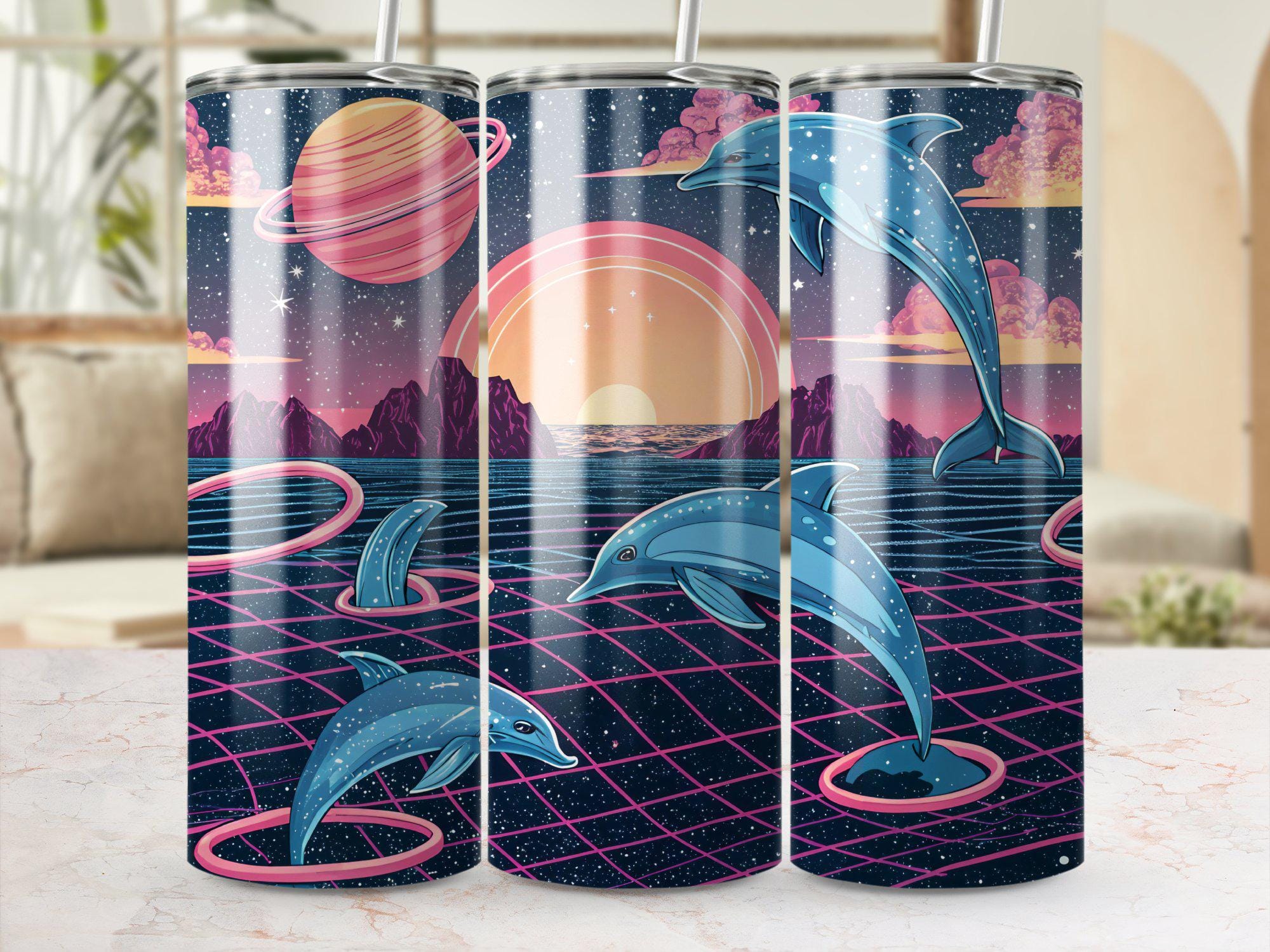 Vaporwave dolphin - Etsy 日本