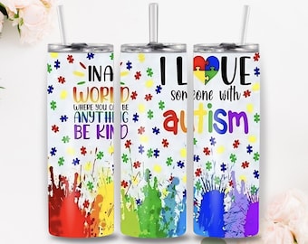 Vaso para autismo (20 estilos disponibles - juego de 3)