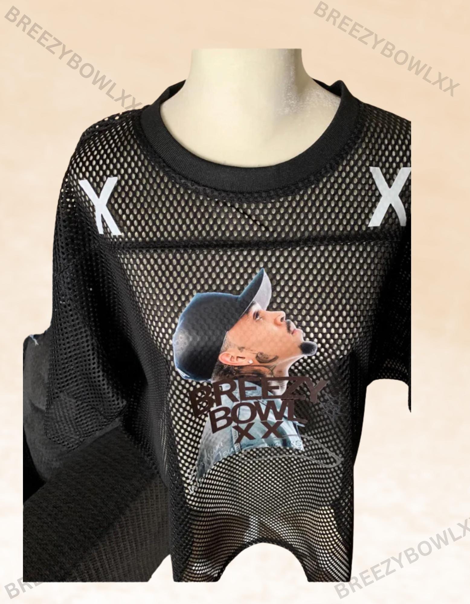 Breezy BOWLXX  Fast shipping ,Chris brown breezy BOWLXX jersey;breezy bowl custom jersey;Chris brown jersey; unisex jersey;