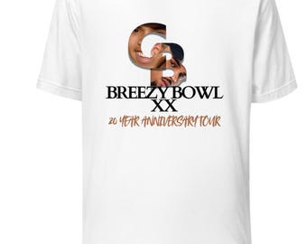 Chris Brown 20th anniversary tour Tshirt; breezy bowl T-shirts;breezy shirt;Chris brown shirt
