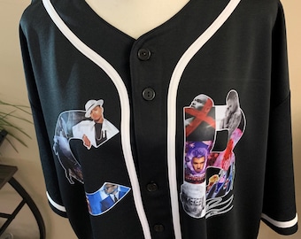 Baseball breezy BOWLXX custom classic  jersey;Chris brown baseball jersey;concert baseball jersey