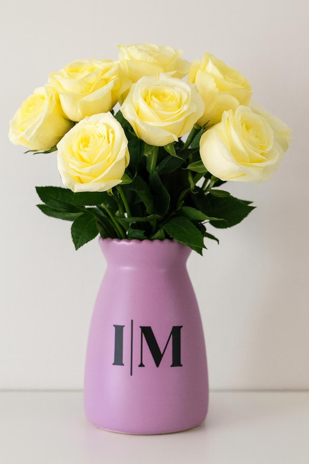Personalized Lilac Ceramic Vase