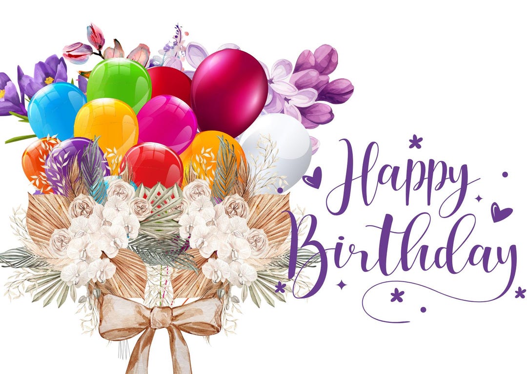Printable Birthday Card, Online Birthday Card, Ready to Print Card ...