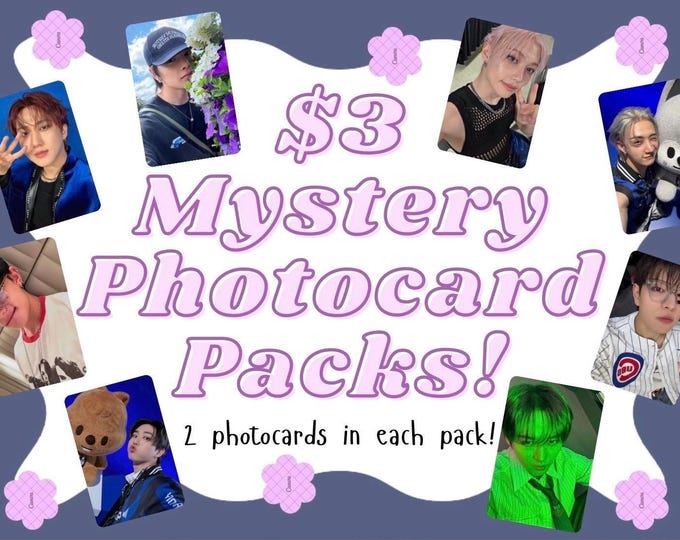 stray kids fanmade mystery photocard pack