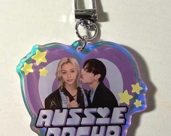stray kids aussie racha keychain