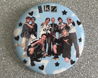 skz round button pin
