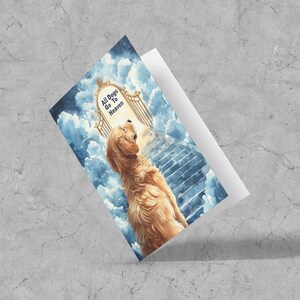 Nelson - Todos los perros van al cielo - Lo siento por tu pérdida - Tarjeta de 7 x 5 - 350 g/m²
