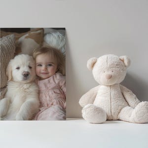 Nelson La sorella del Golden Retriever da cucciolo - Congratulazioni per la tua bambina - Biglietti A6 - 350 gsm