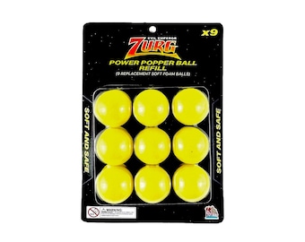 Zurg Power Popper Ball Refill – Handmade Foam Balls + 3 Extras – Compatible with Disney Zurg Blaster Toy – Collector's Edition