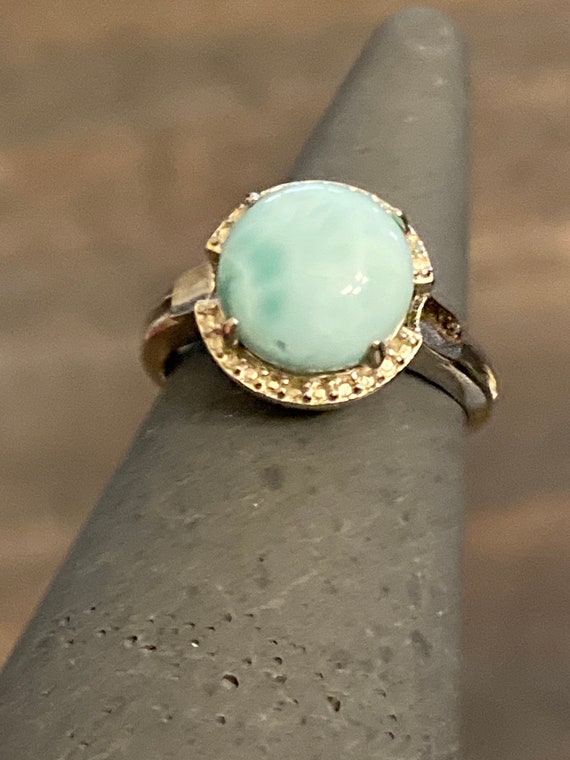 Larimar Solitaire Ring - image 4