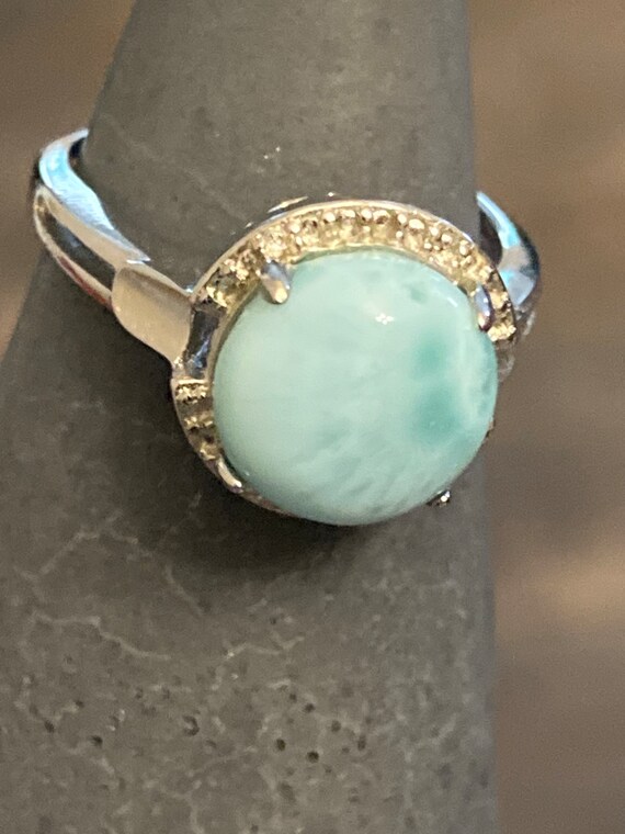 Larimar Solitaire Ring - image 1